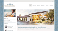 Desktop Screenshot of lincolnmeadowscarecenter.com